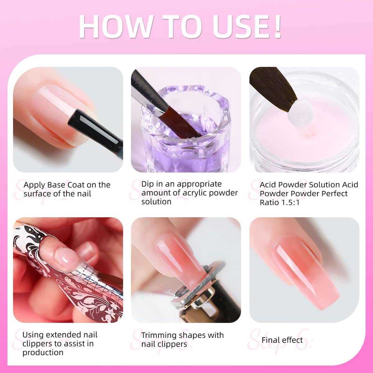 Acrylic Nail Kit with Drill and UV Light for Beginners