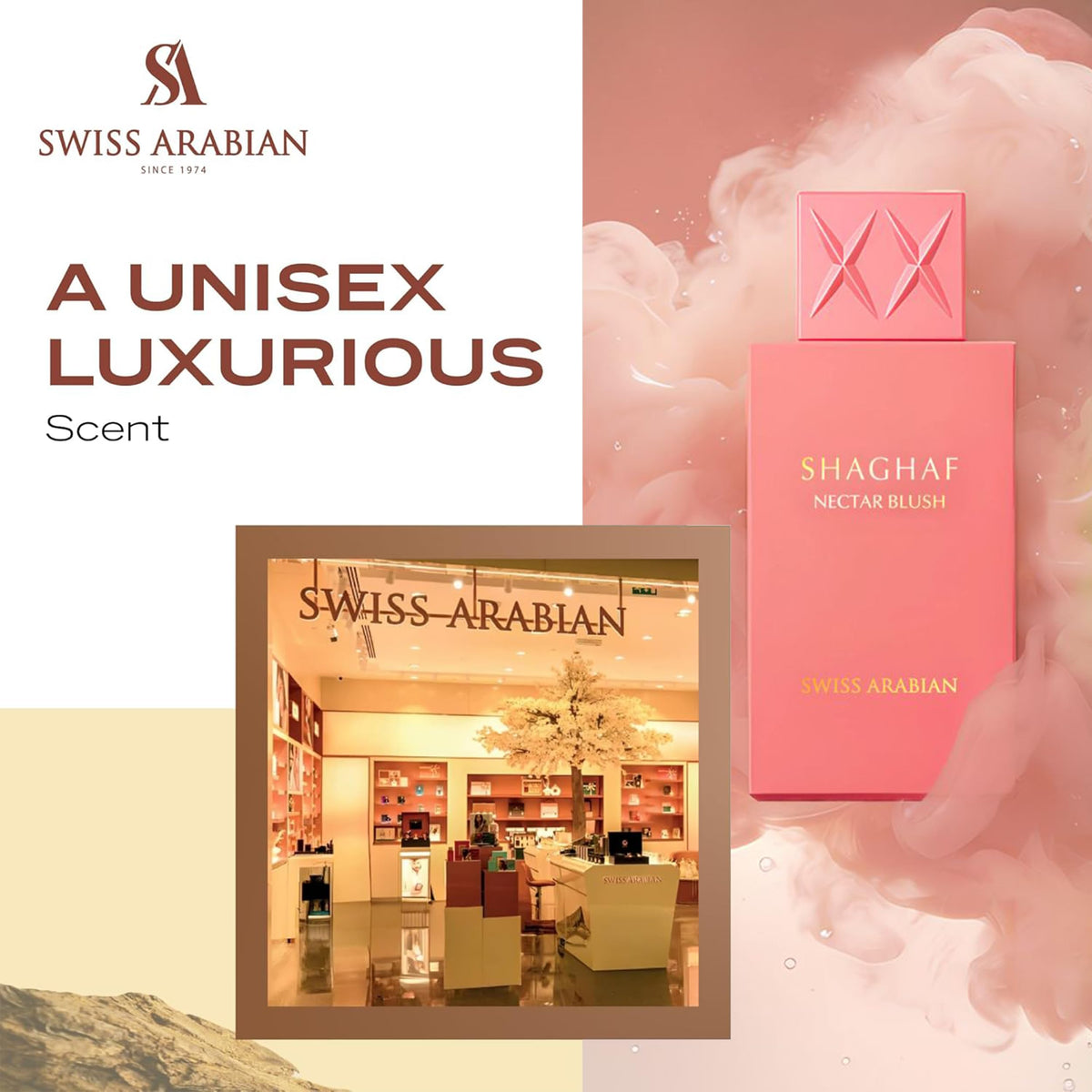 Swiss Arabian Shaghaf Oud Nectar Blush Eau de Parfum 75 ml