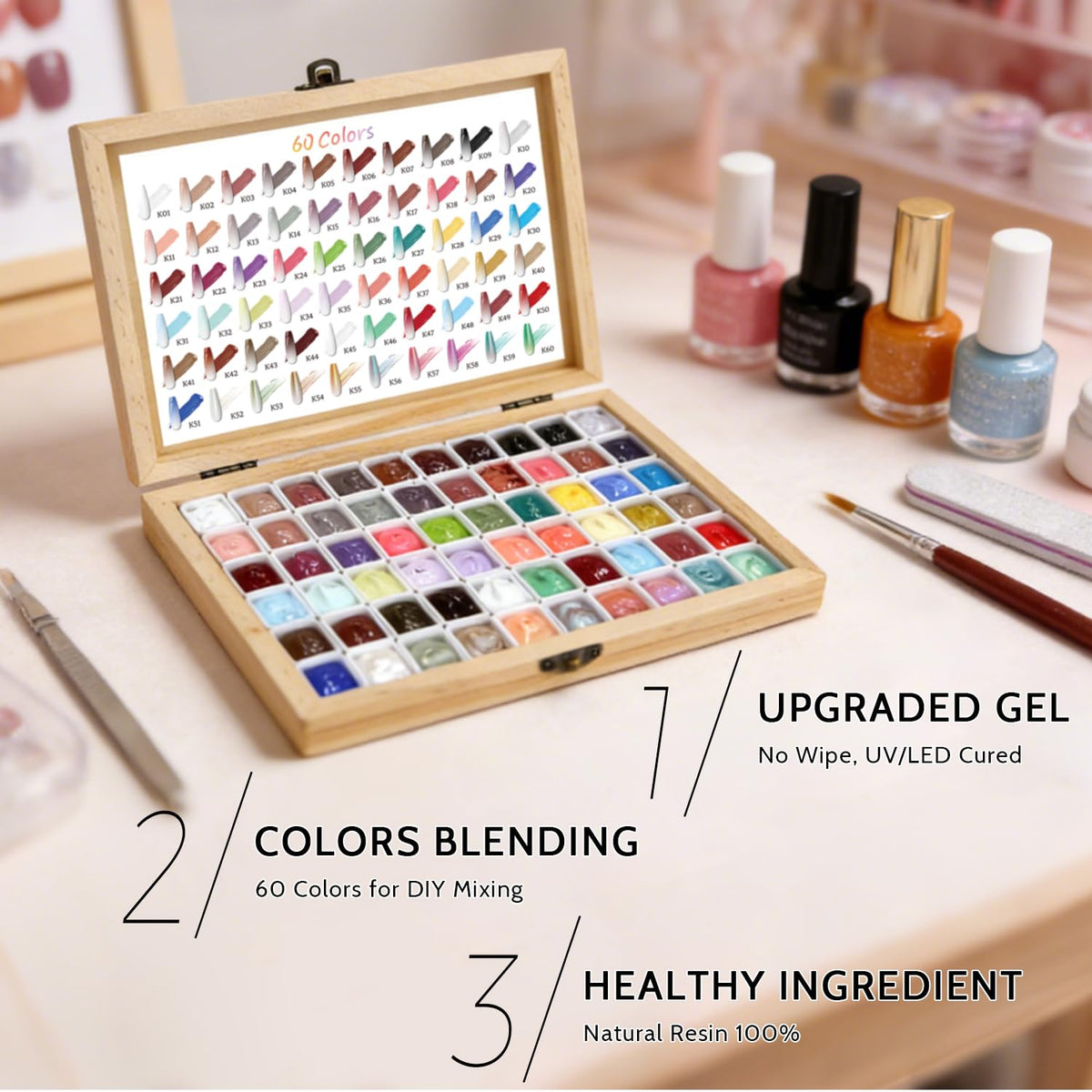 Sponge Pat Paint Gel Nail Polish for Ombre Nail Art
