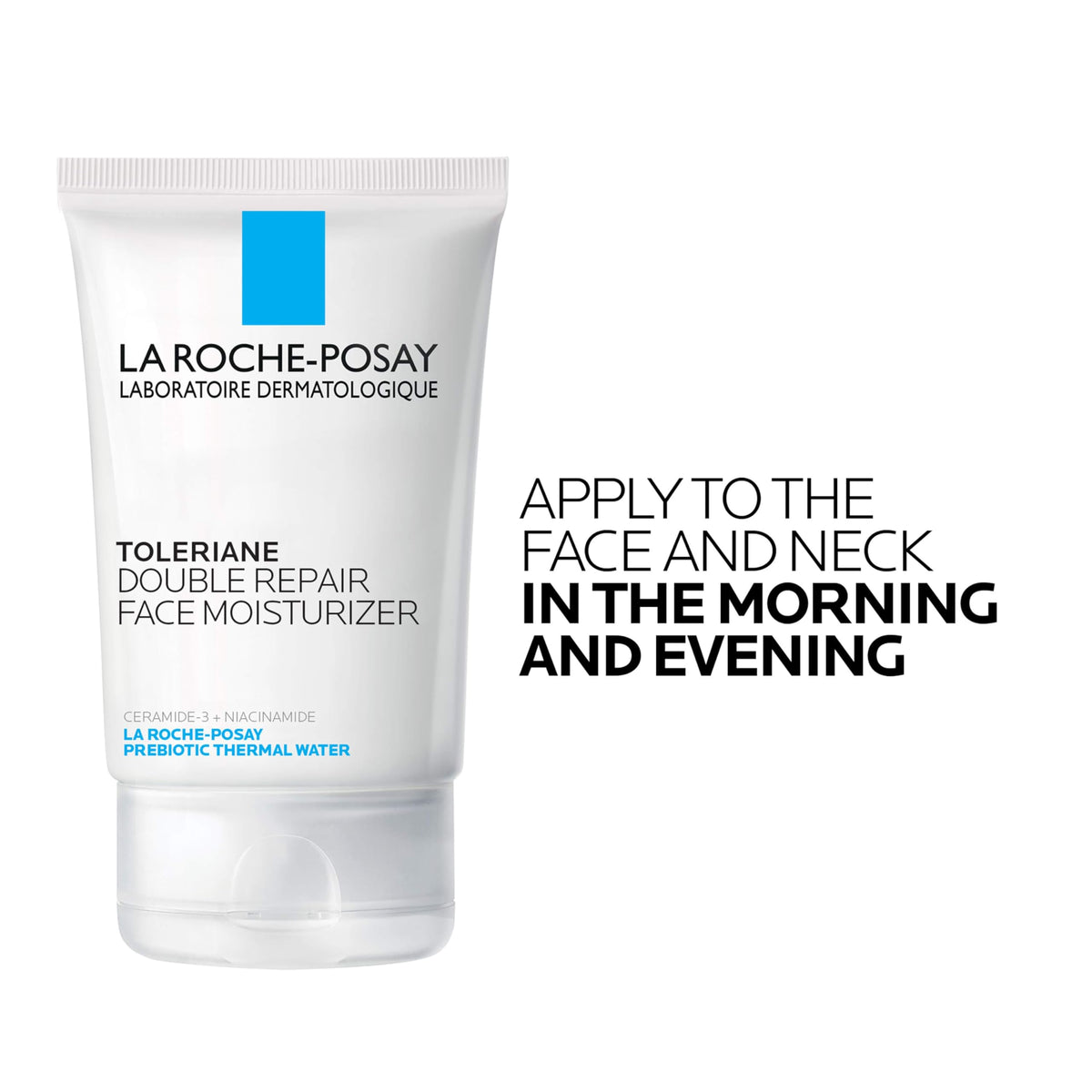 Toleriane Double Repair Face Moisturizer with Ceramide & Niacinamide, 3.38 fl oz