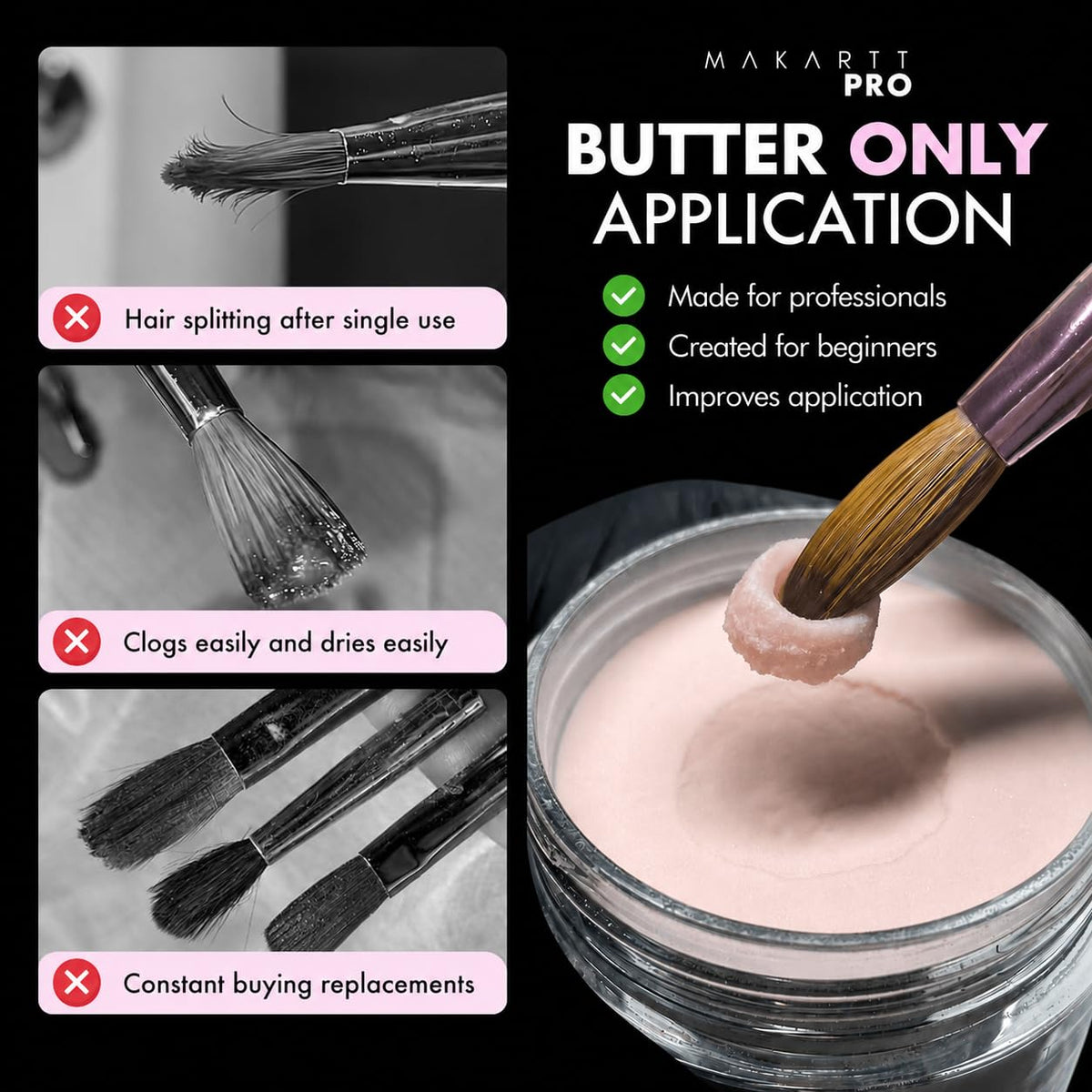 MakarttPro Pure Kolinsky Hair Acrylic Nail Brush