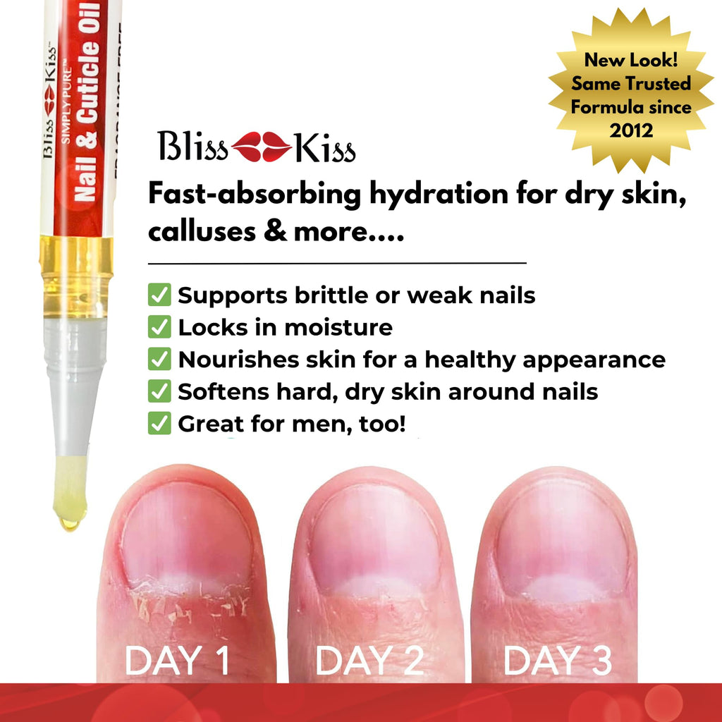 Bliss Kiss Nail Oil Cuticle Pens with Vitamin E & Jojoba