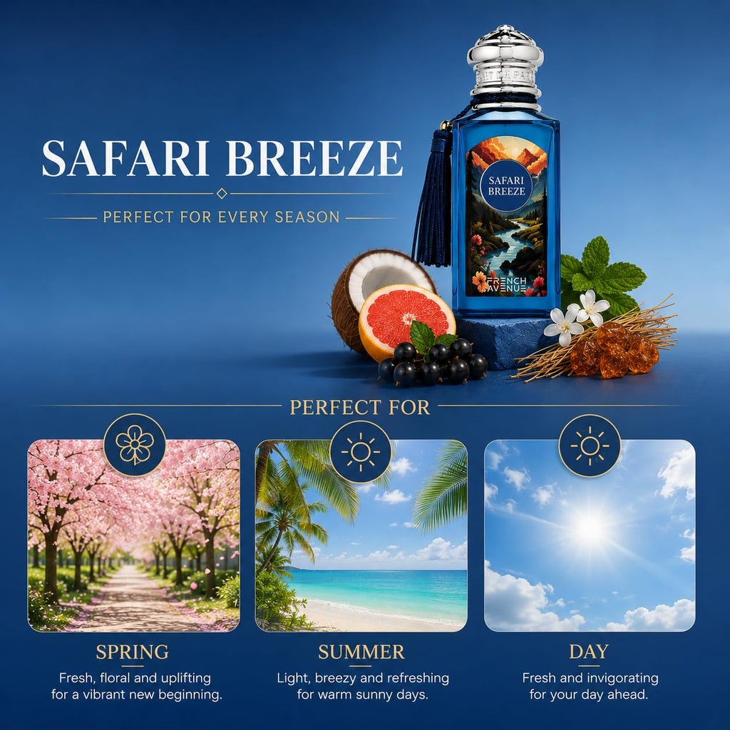 French Avenue Safari Breeze Floral Fruity Eau de Parfum 100ml