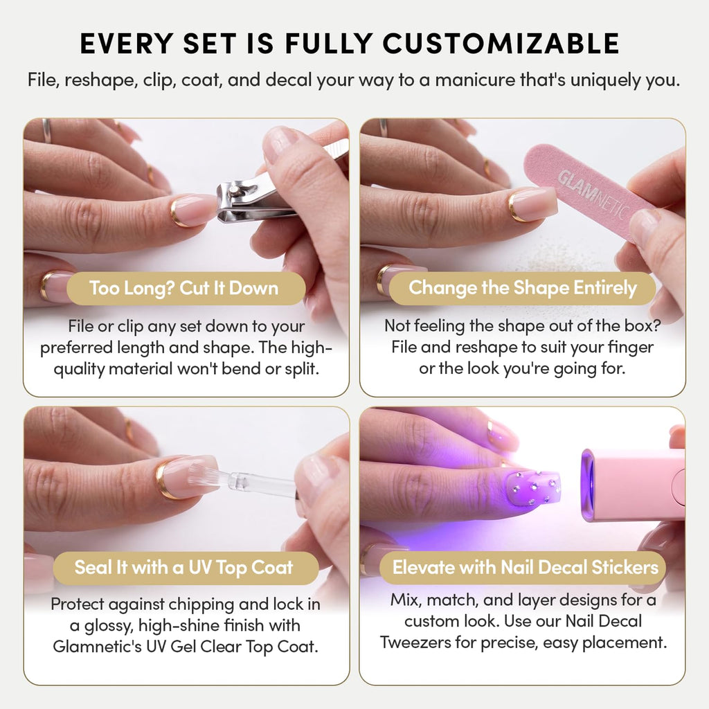 Glamnetic Press-On Nails Customizable Nail Kit