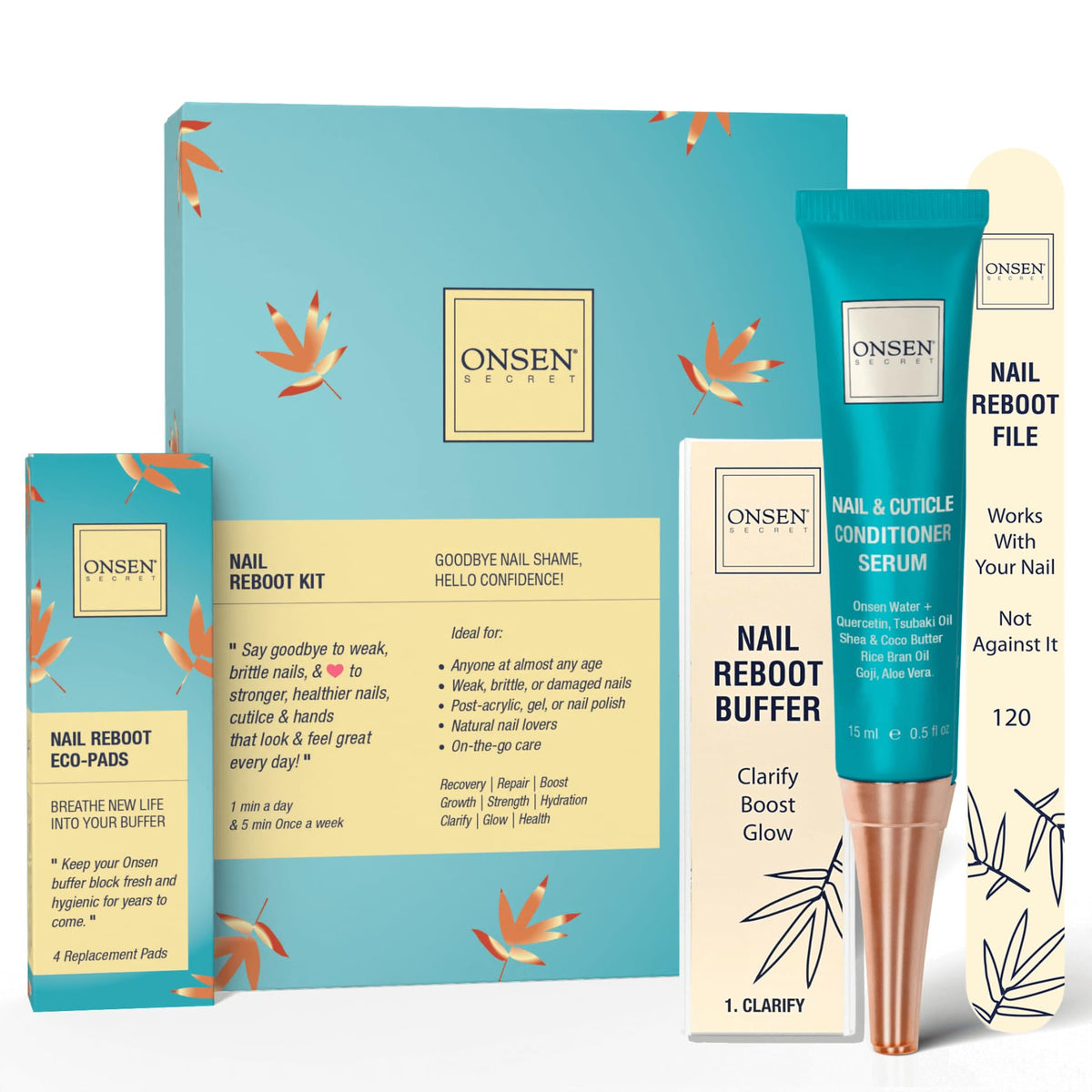 Onsen Secret Nail Care Kit - Nail Strengthening & Shine