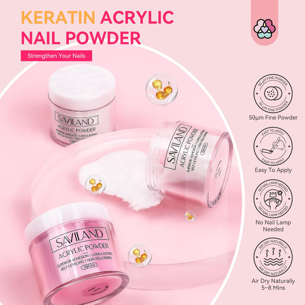 SAVILAND Acrylic Nail Kit for Beginners and Nail Art