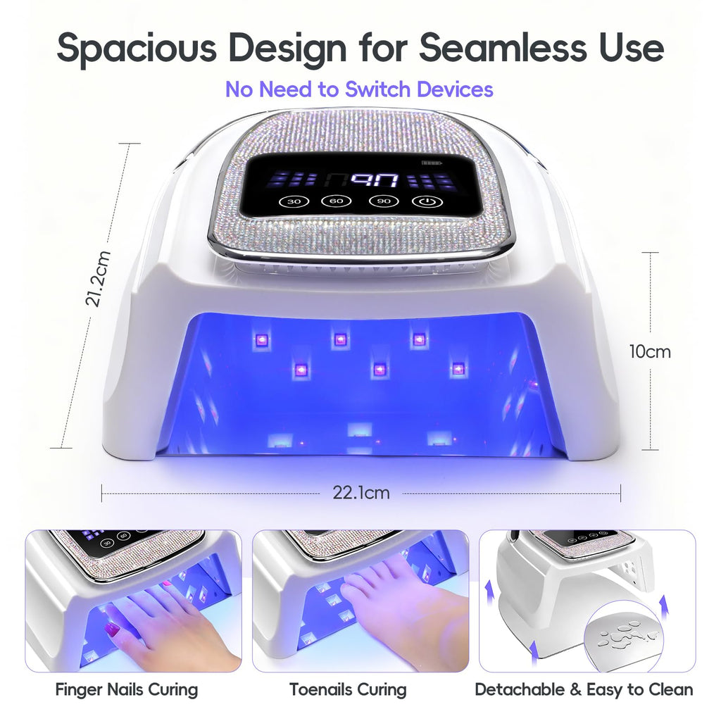 COSCELIA Cordless Rechargeable UV Nail Lamp for Gel Nails