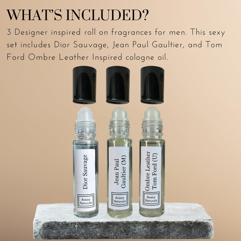 Avany Naturals Fragrance Roll-On Body Oil Set