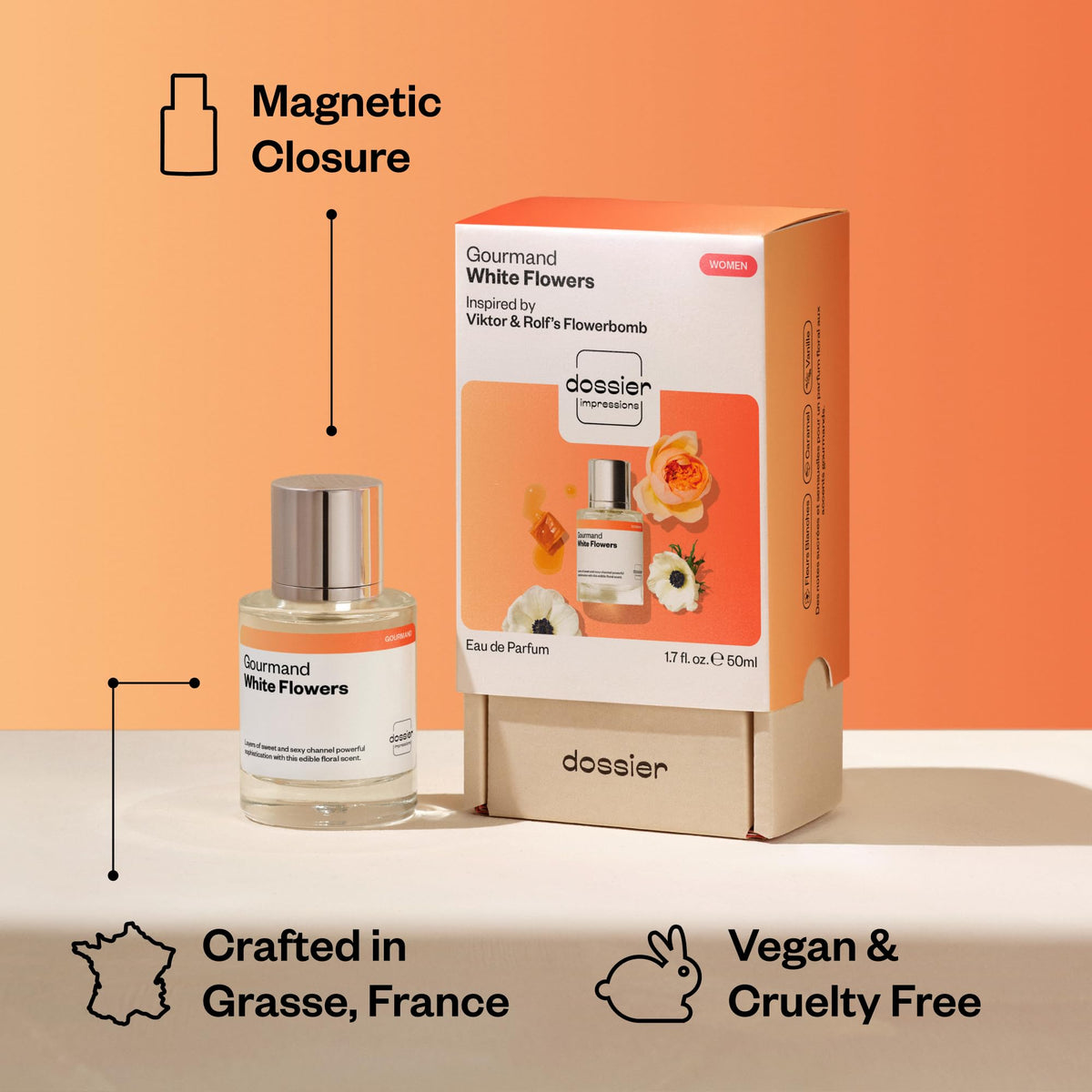 Dossier Gourmand White Flowers Eau de Parfum for Women