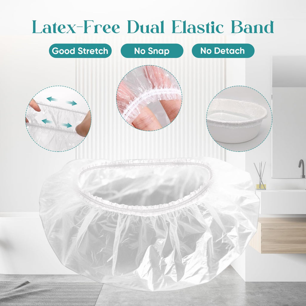 Charmyth Disposable Pedicure Bath Liners - Clear PE Spa Liners