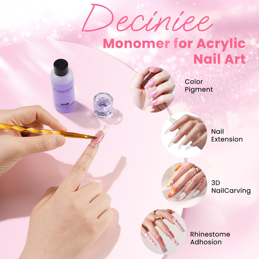 Acrylic Nail Kit for Beginners with Practice Finger, UV Light and Nail Art Tools