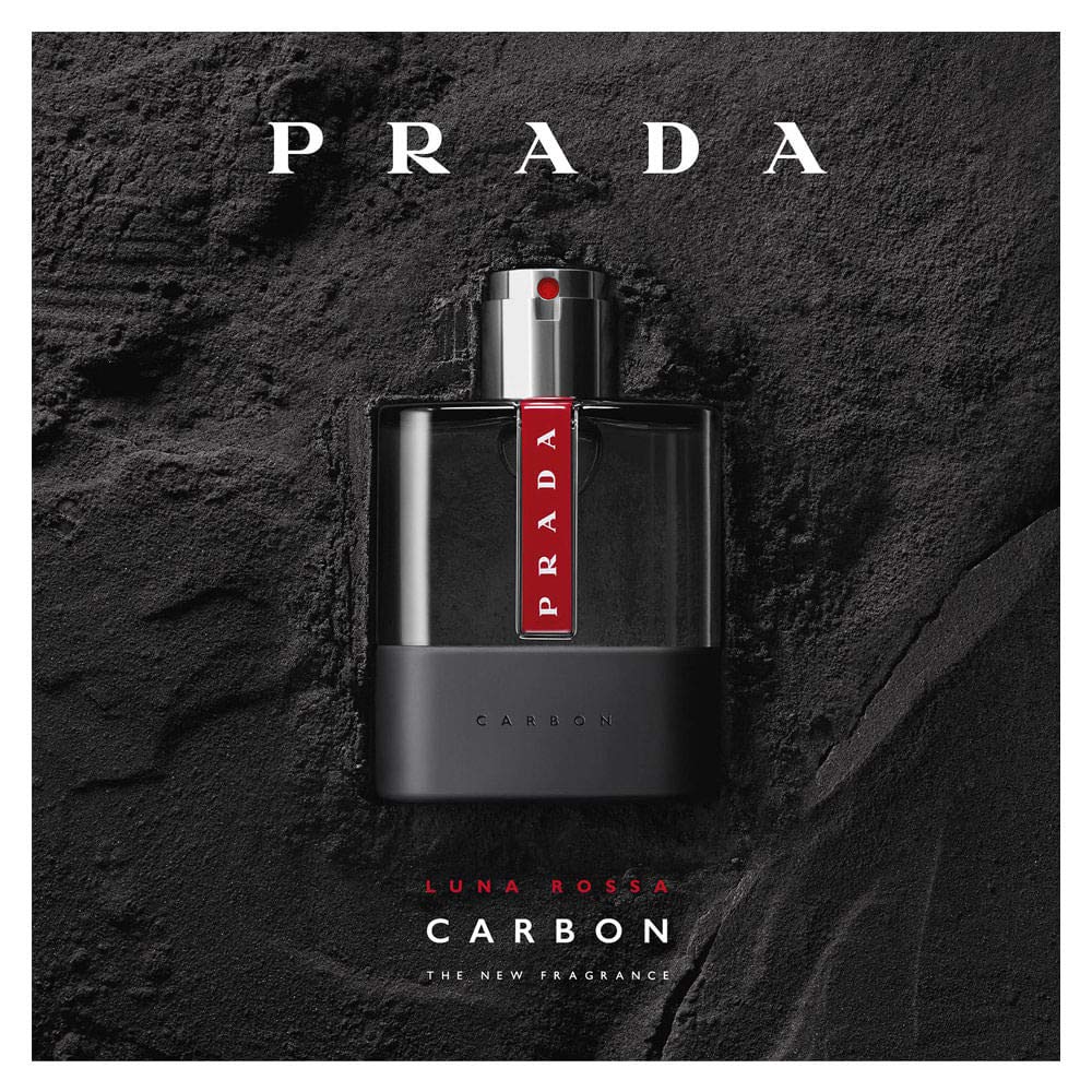 Prada Luna Rossa Carbon for Men Eau de Toilette Spray, 3.4 oz