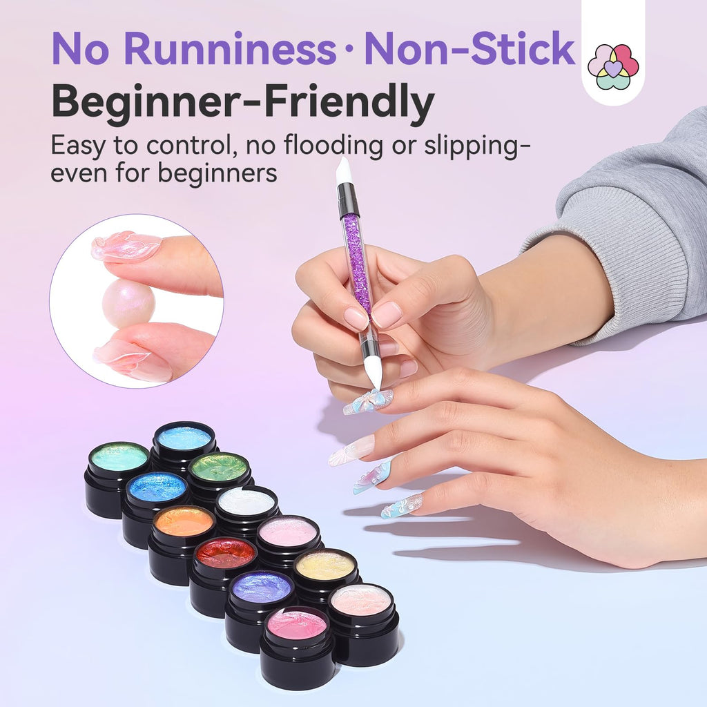 SAVILAND 3D Sculpture Gel Set for Nail Art