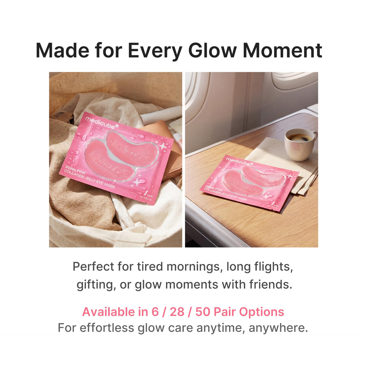 medicube PDRN Pink Collagen Jelly Hydrogel Eye Masks