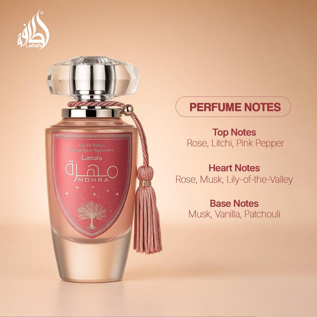 Lattafa Mohra Silky Rose Eau de Parfum for Women
