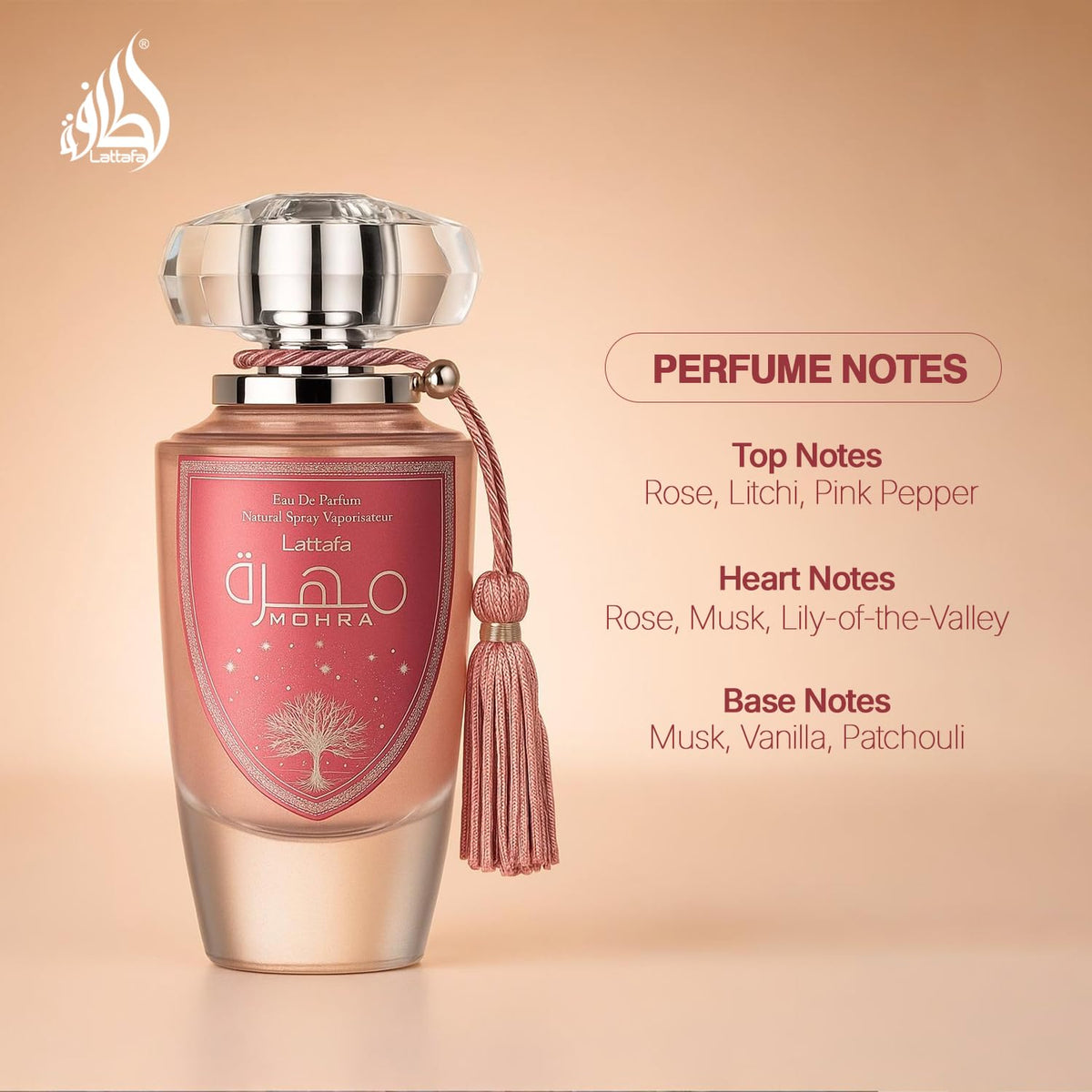 Lattafa Mohra Silky Rose Eau de Parfum for Women