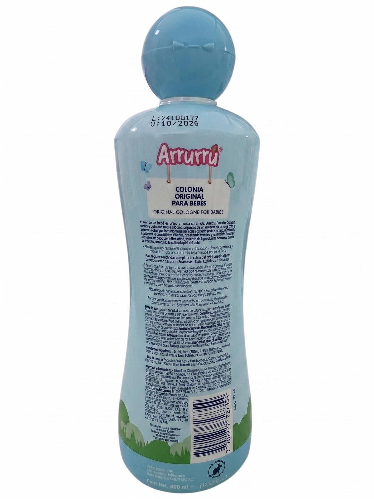 Arrurru Original Baby Cologne 800 ml – Light Fresh Baby Fragrance