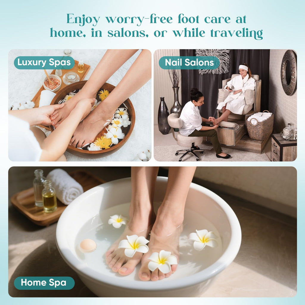 Charmyth Disposable Pedicure Bath Liners - Clear PE Spa Liners