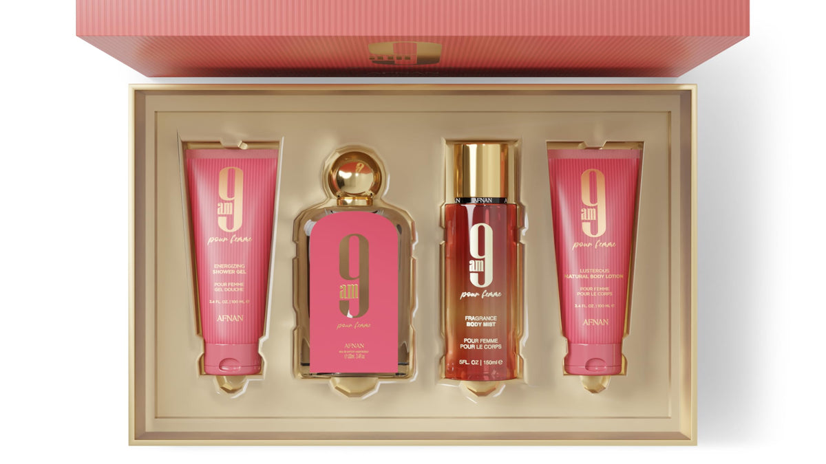 Afnan 9 AM Pour Femme Luxury Fragrance Gift Set