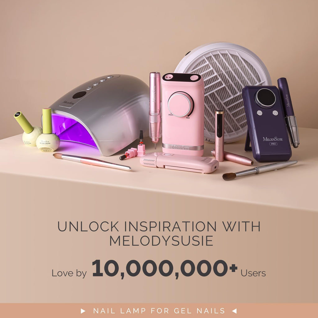 MelodySusie 48W Cordless UV LED Nail Lamp with Metal Base