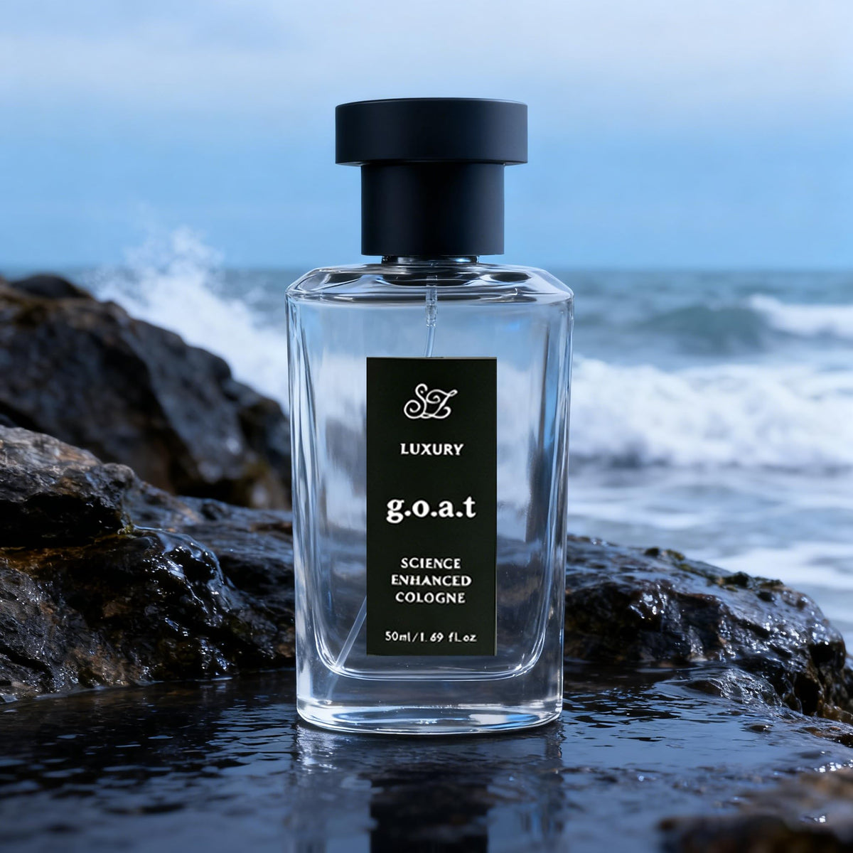 OUSHANG Midnight Marine Men's Eau de Parfum, Ocean Citrus & Woody Amber, 50ml