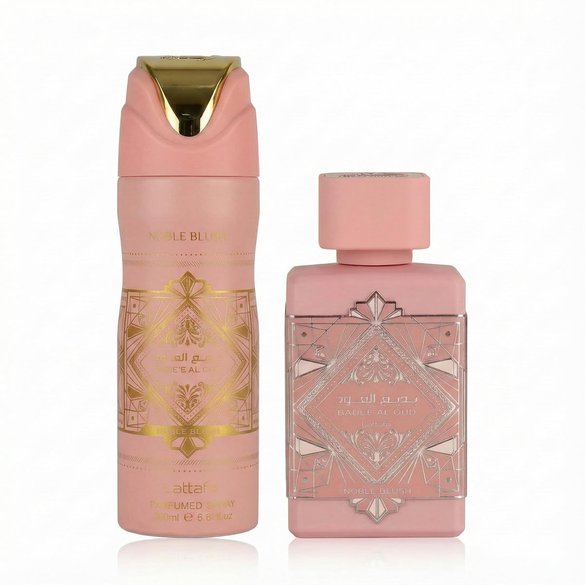 Lattafa Badee Al Oud Noble Blush 2-Piece Fragrance Gift Set