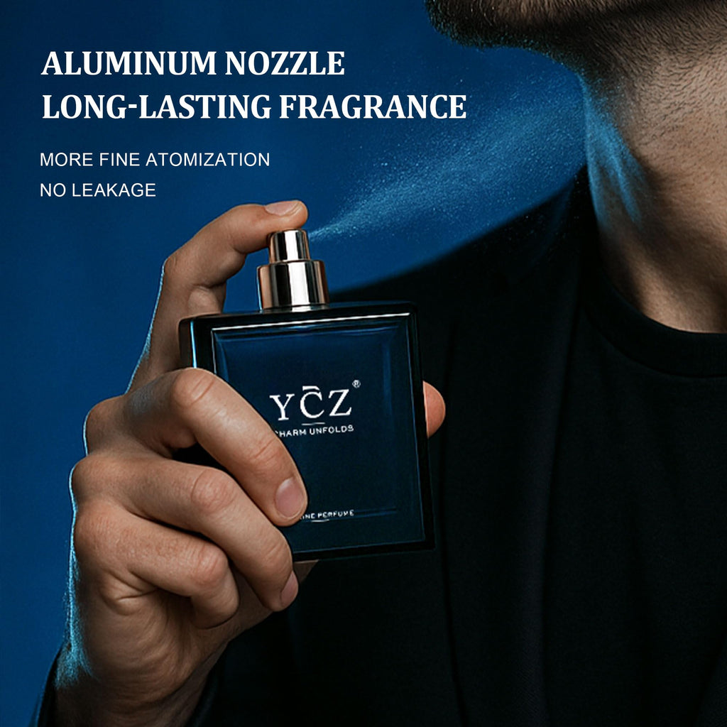 Ycz Midnight Marine Eau de Parfum for Men, 3.4 Fl Oz Fresh Marine Woody Cologne