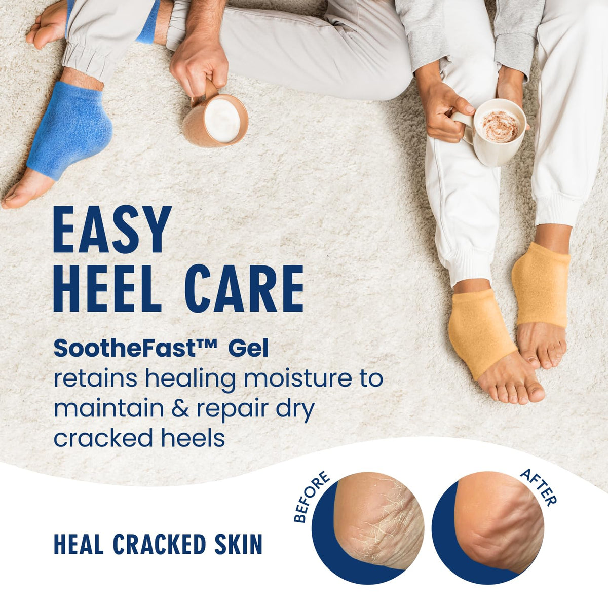 Dr. Frederick's Original Moisturizing Gel-Lined Heel Socks
