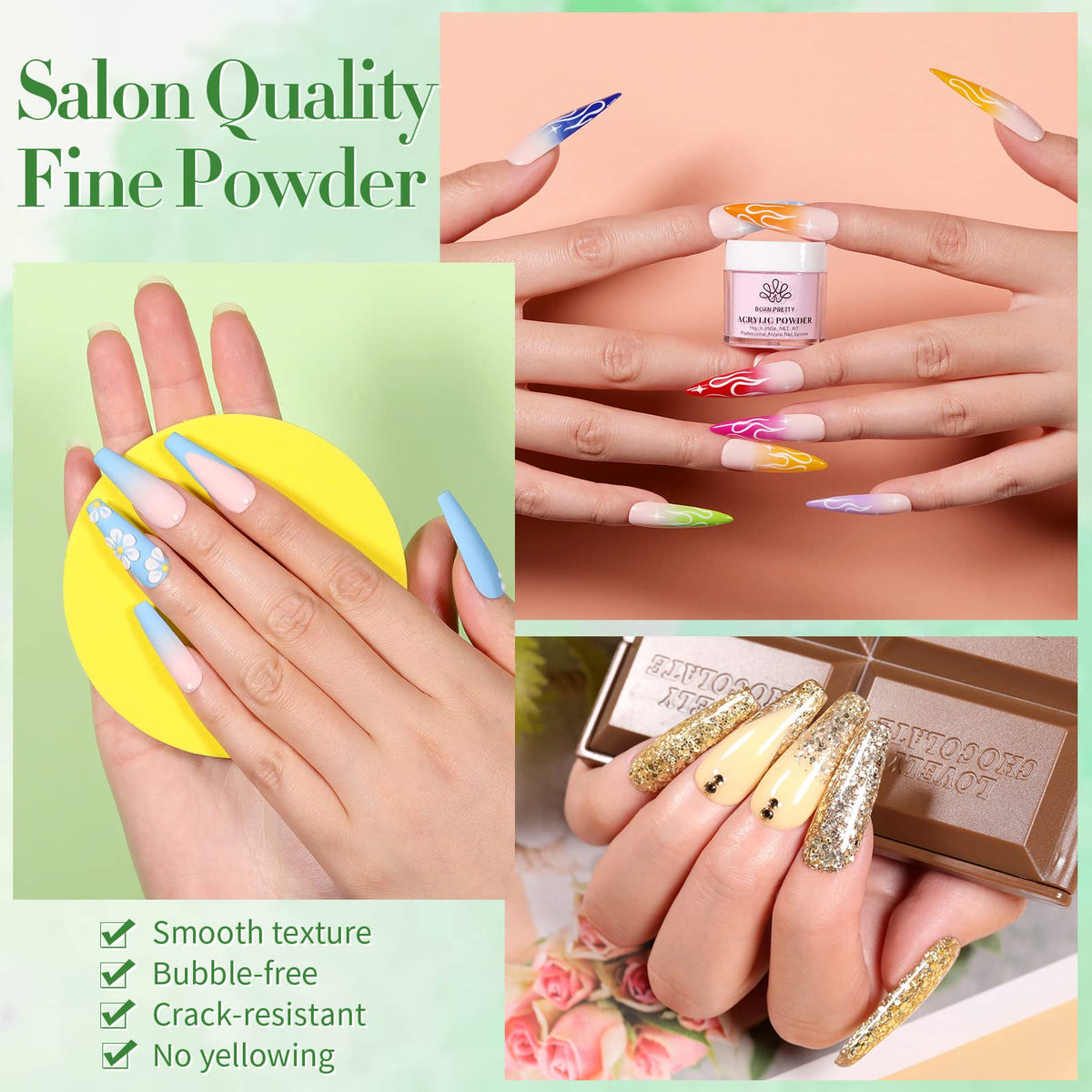 BORN PRETTY Acrylic Powder for Nail Art
