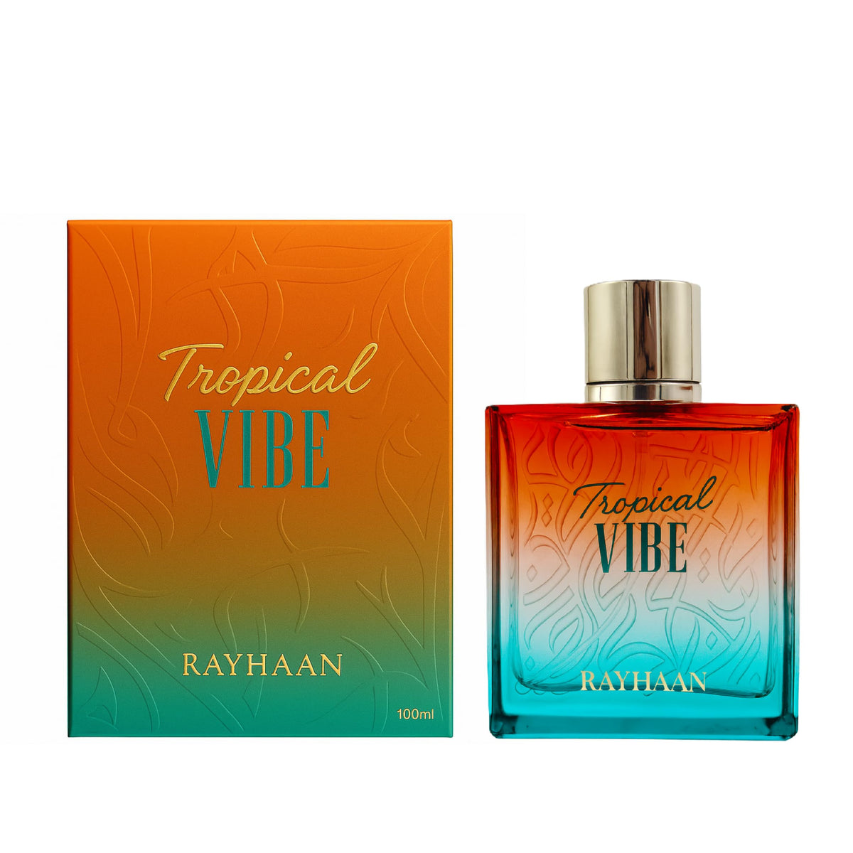 Rayhaan Tropical Vibe Eau de Parfum Spray, Fruity Floral Fresh Woody Fragrance, 100 ml