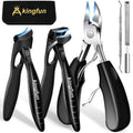 Kingfun Toenail Clipper Set for Seniors, Thick and Ingrown Toenails