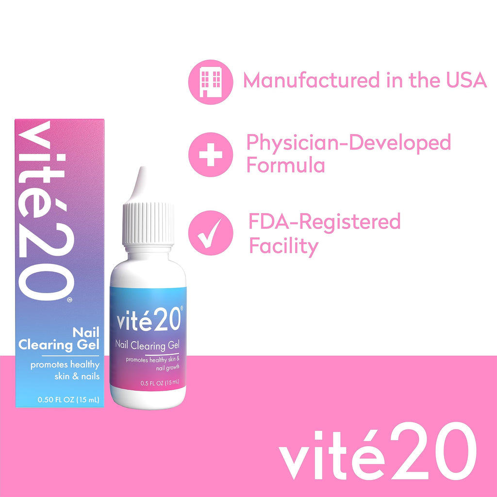 VITÉ20 Nail Clearing Gel with Apple, Lemon & Sugarcane Extracts
