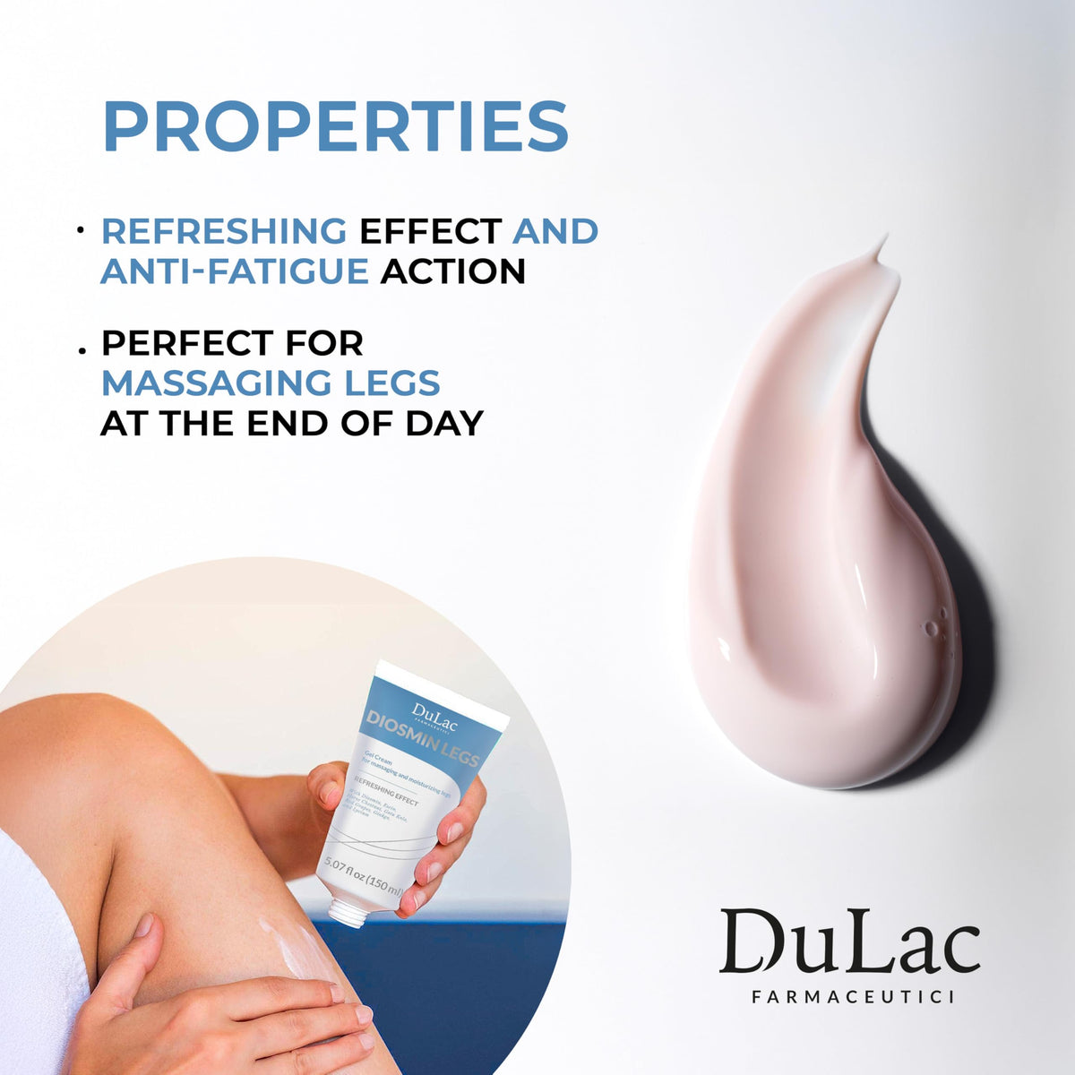 Dulac Diosmin Legs Cooling Gel-Cream for Daily Leg Care