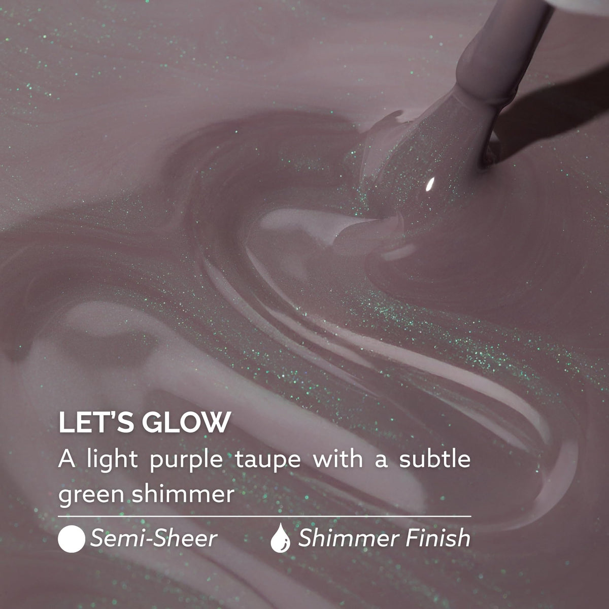 Dazzle Dry Nail Lacquer Step 3 – Let's Glow Light Purple Taupe