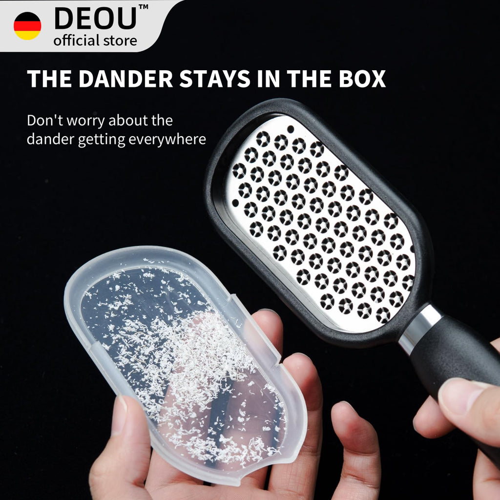 DEOU Black Metal Foot File with 304 Stainless Steel Surface