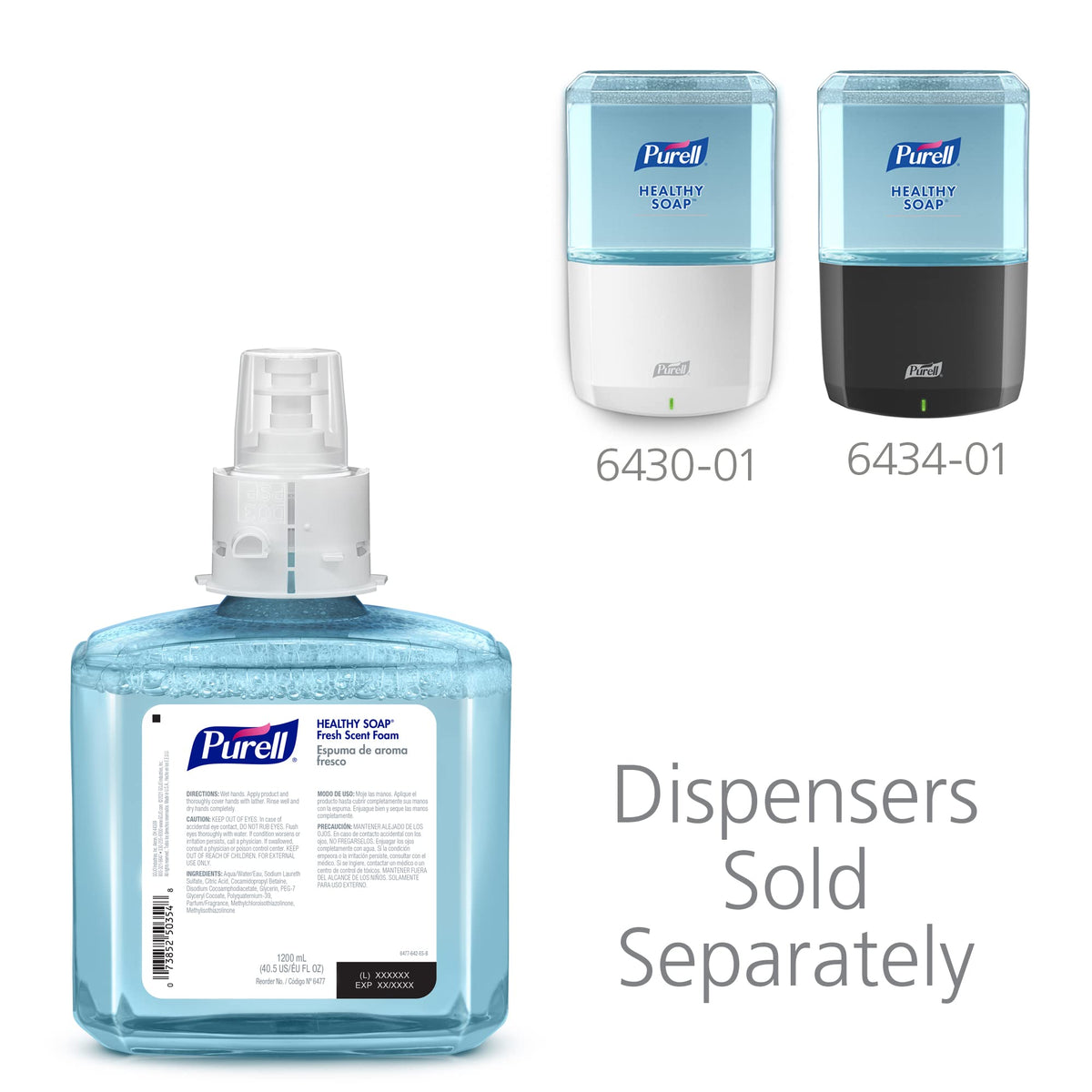 PURELL HEALTHY SOAP Foam Refill, Fresh Scent for ES6 Dispensers