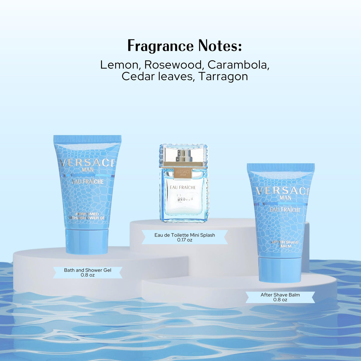 Versace Man Eau Fraîche Men's Mini Fragrance & Grooming Gift Set