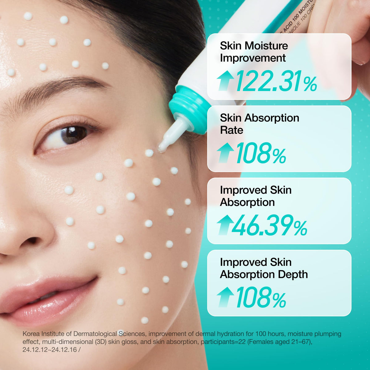 Anua PDRN Hyaluronic Acid 100 Moisturizing Cream, 2.02 fl oz
