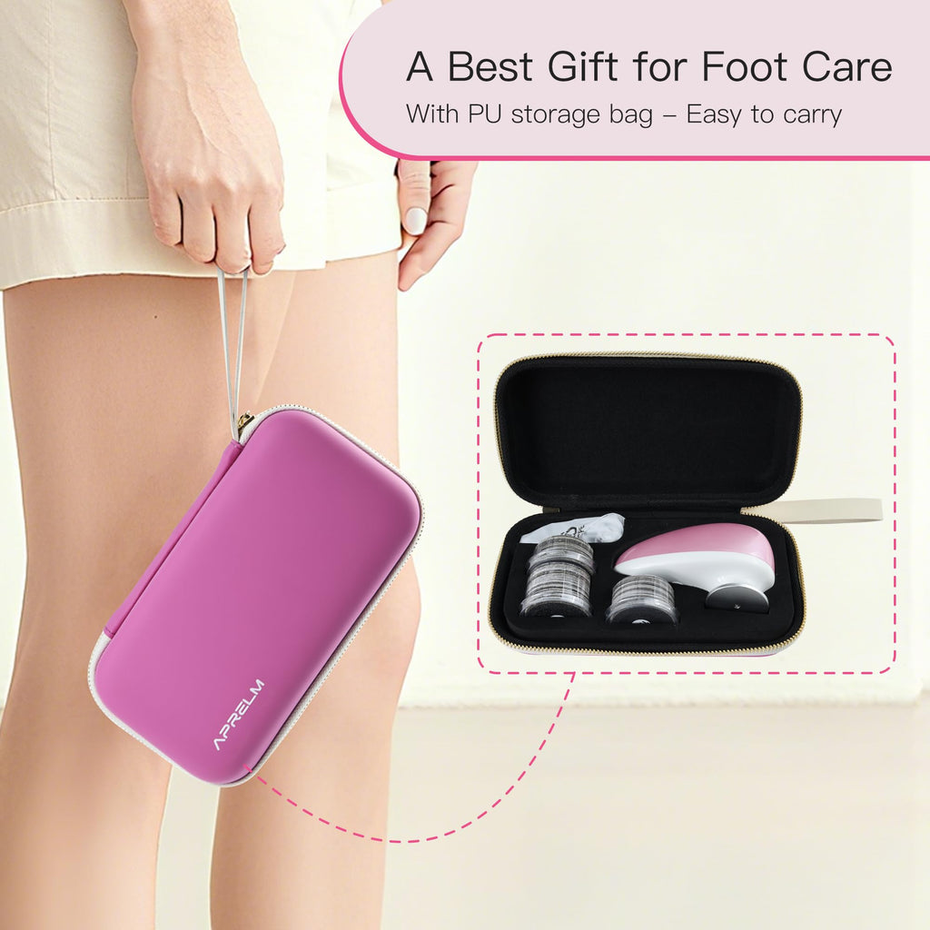 APRELM Rechargeable Electric Foot Callus Remover with Sandpaper Refills