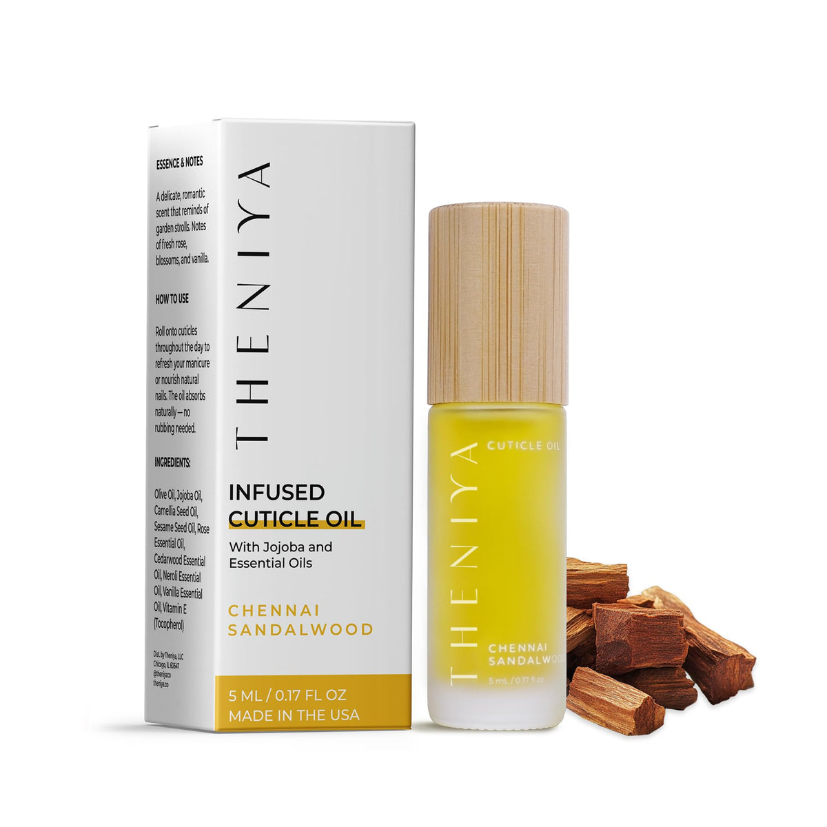 Organic Roll-On Cuticle Oil with Jojoba Oil & Vitamin E