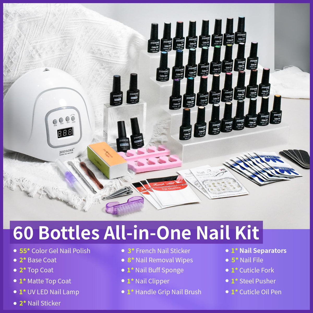 JODSONE Gel Nail Kit for DIY Nail Art