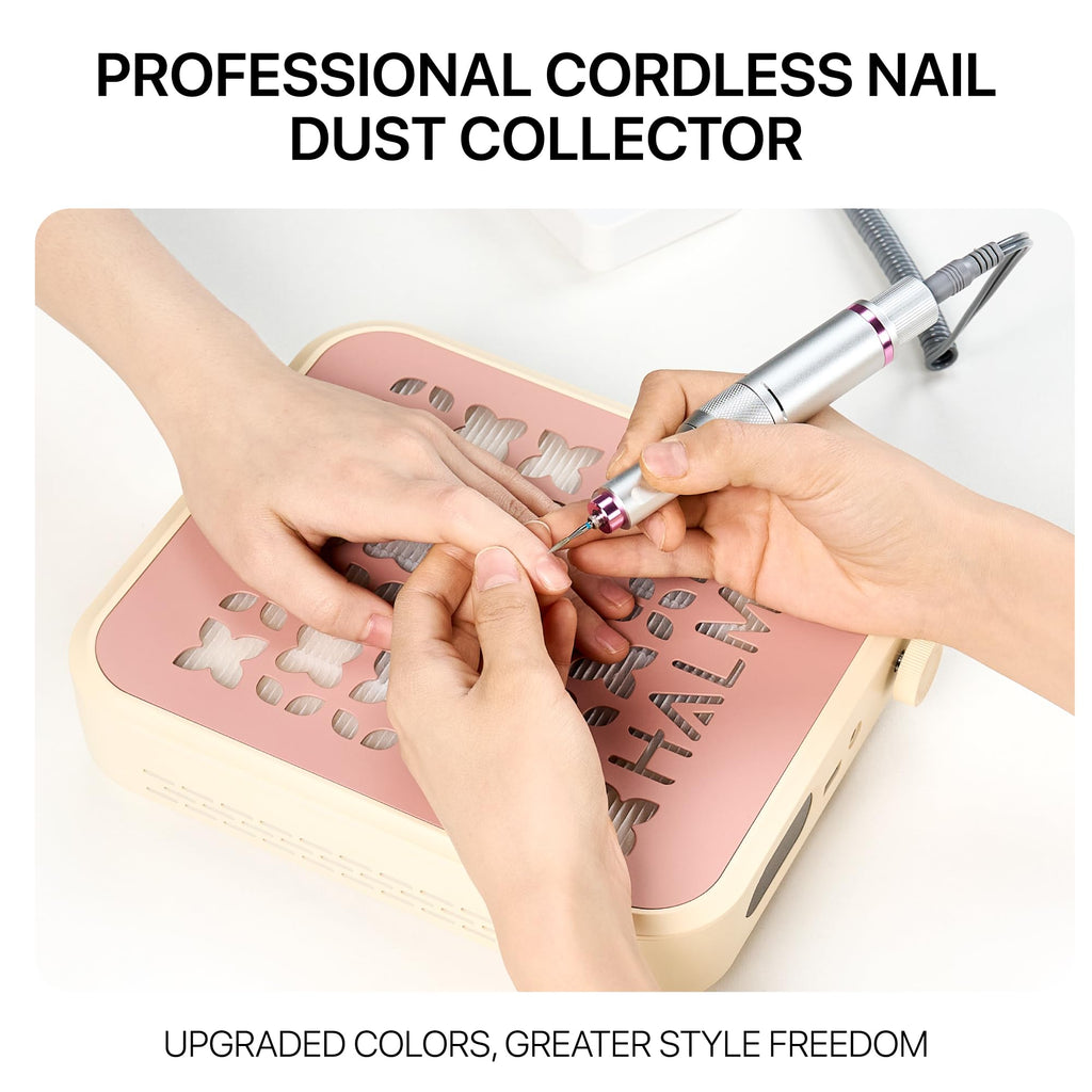 HALMAI Rechargeable Cordless Nail Dust Collector
