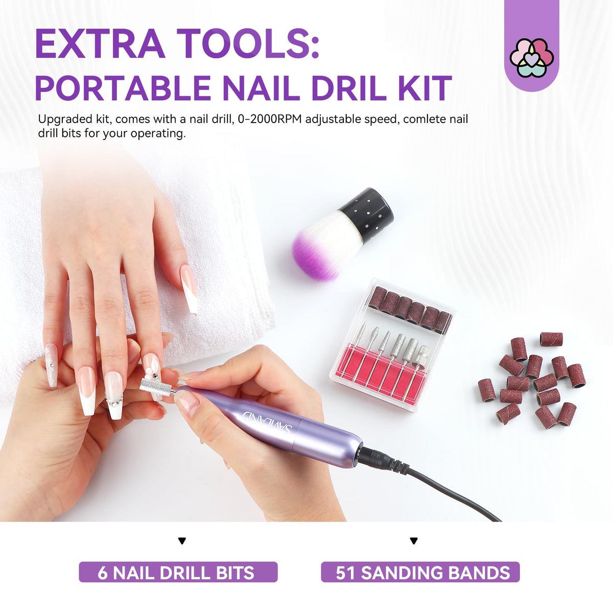 SAVILAND Builder Gel Nail Kit for Nail Extension, Strengthening and Shaping