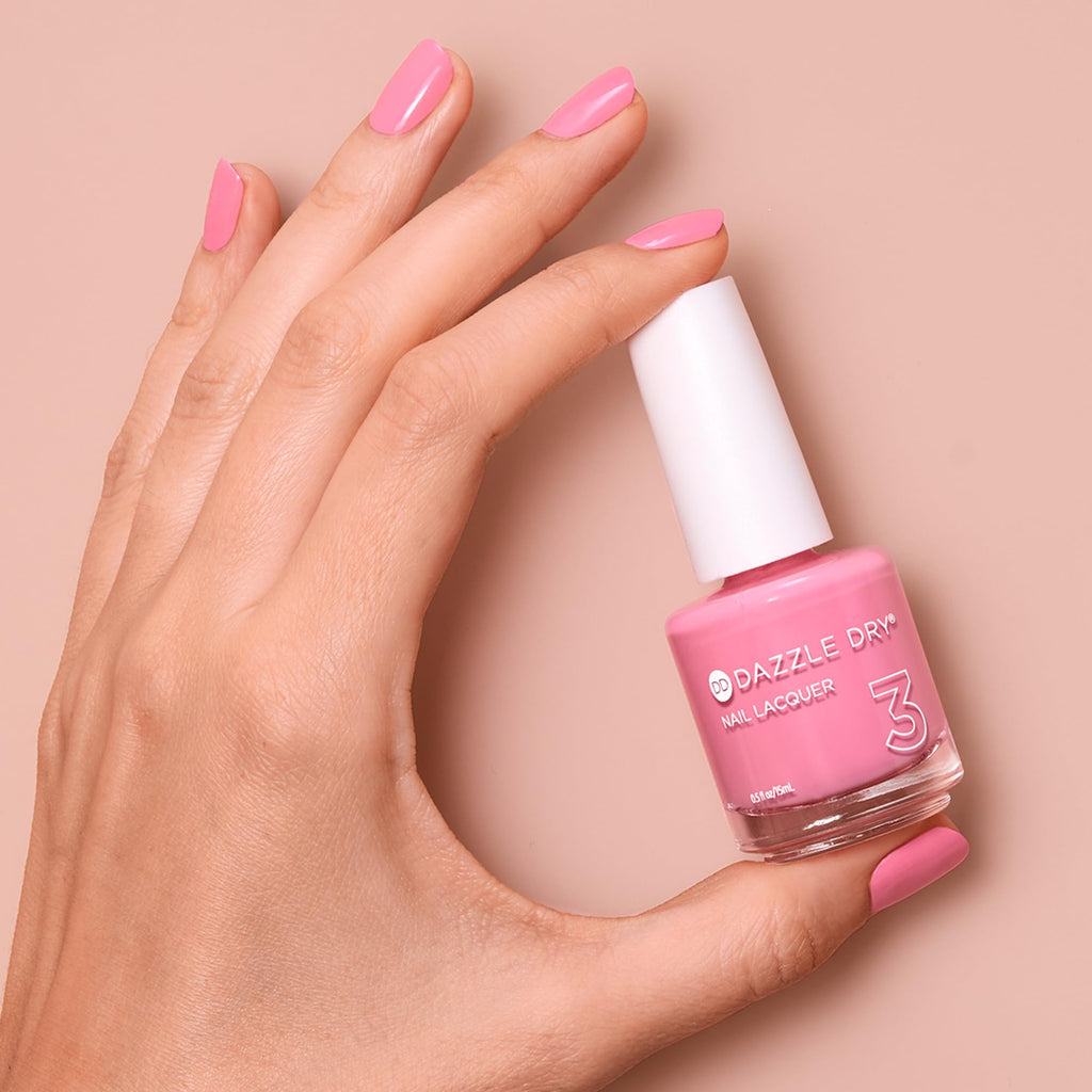 Dazzle Dry Nail Lacquer Step 3 – Soulmate Bubblegum Pink, 0.5 fl oz