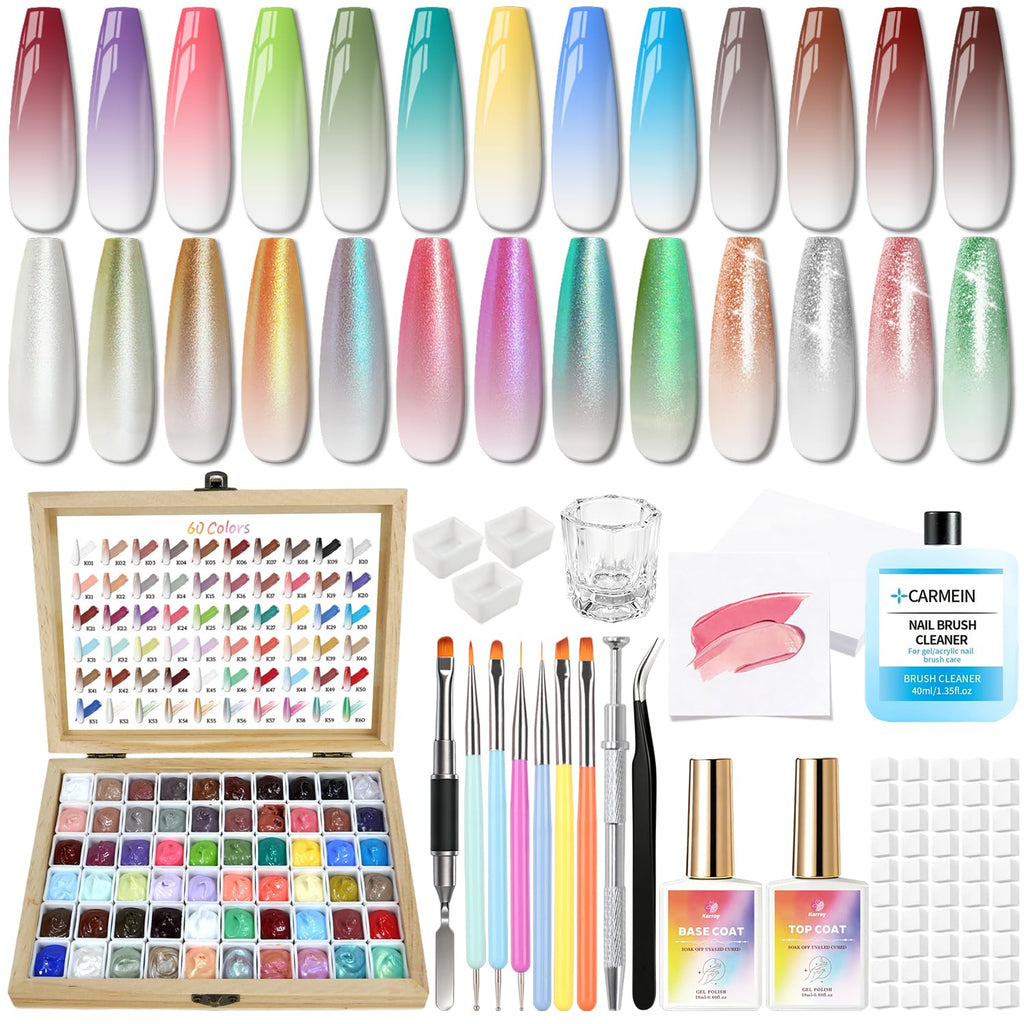 Sponge Pat Paint Gel Nail Polish for Ombre Nail Art
