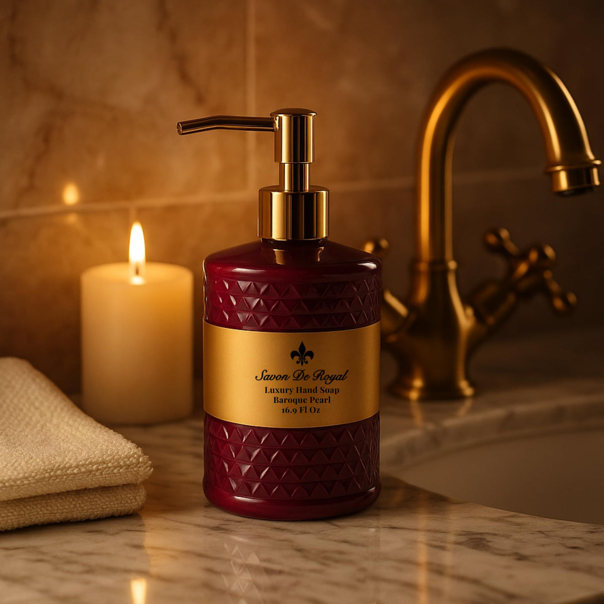 Savon De Royal Luxury Liquid Hand Soap, Jasmine Vanilla Sandalwood