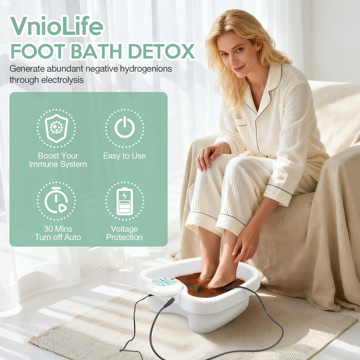 Ionic Foot Bath Detox Machine with 3 Ionic Arrays