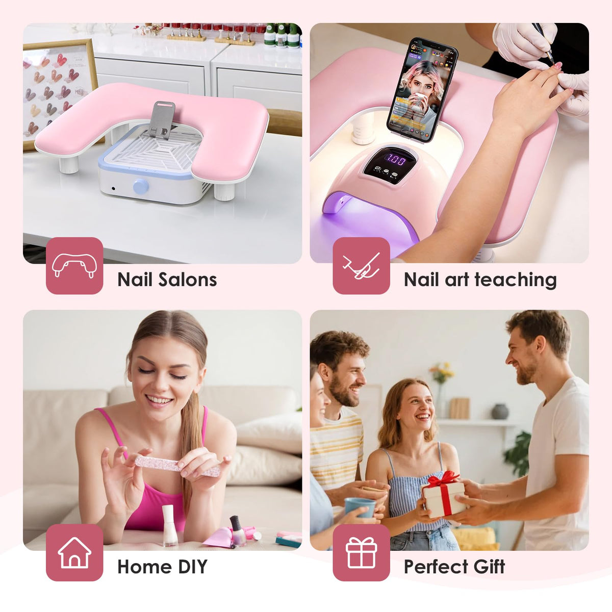 LIONVISON Adjustable Nail Tech Arm Rest Stand