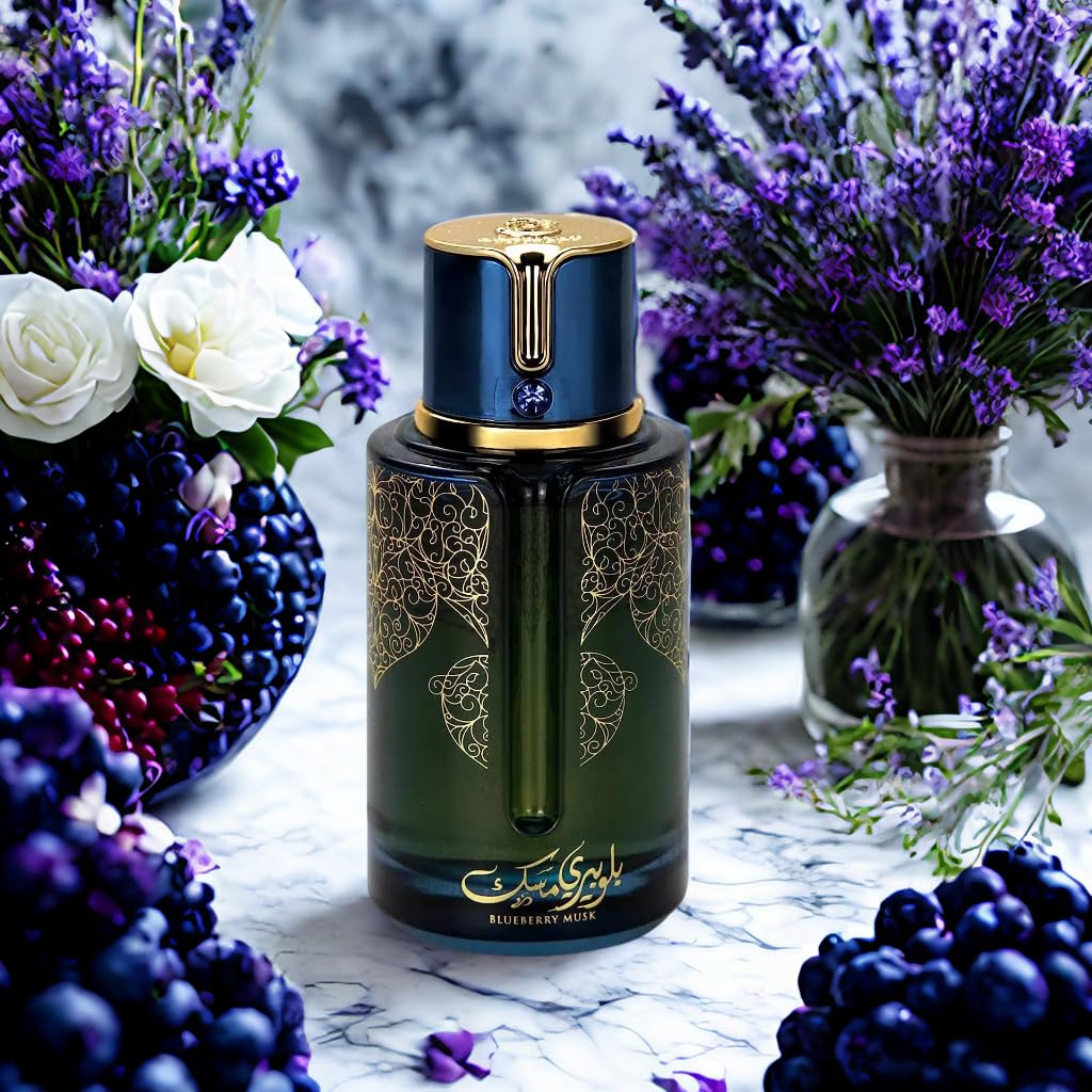 9 O'CLOCK Blueberry Musk Unisex Eau de Parfum Spray, 3.4 Fl Oz