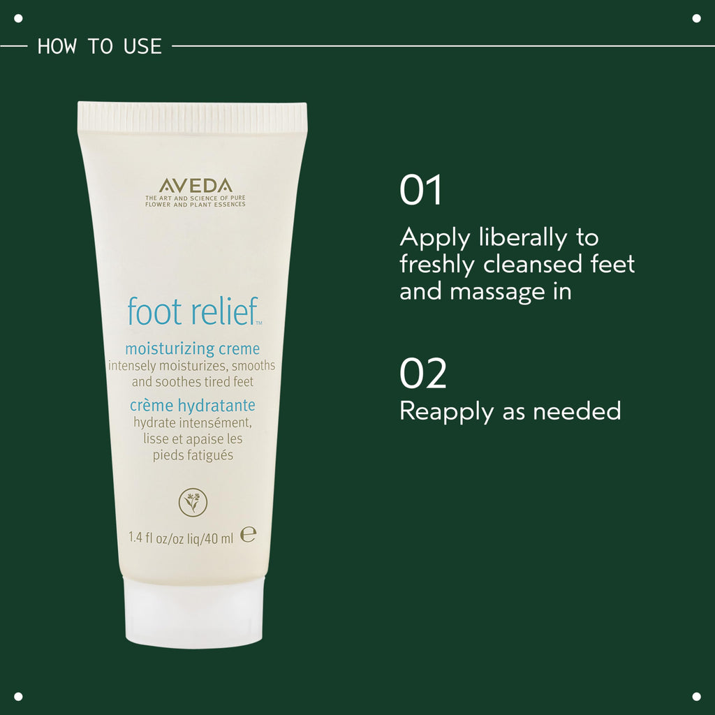 Aveda Foot Relief Moisturizing Creme, Exfoliating Foot Cream, 4.2 Fl Oz